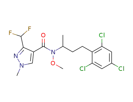 3-difluoromethyl-1-methyl-1H-pyrazole-4-carboxylic acid methoxy-[1-methyl-3-(2,4,6-trichloro-phenyl)-propyl]-amide
