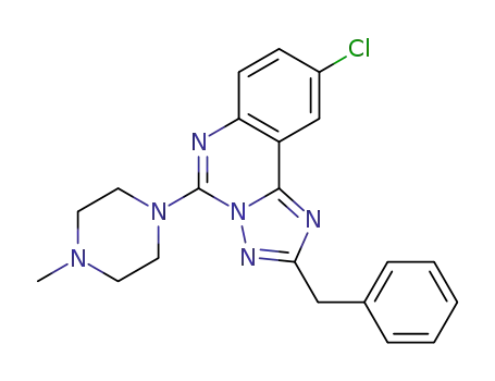 2-Benzyl-9-chloro-5-(4-methylpiperazin-1-yl)-[1,2,4]triazolo[1,5-c]quinazoline