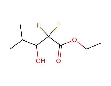 2,2-difluoro-3-hydroxy-4-methylpentanoic acid ethyl ester
