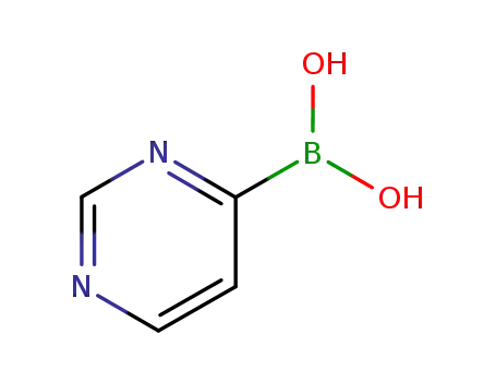 Molecular Structure of 852362-24-4 (PYRIMIDIN-4-YLBORONIC ACID)