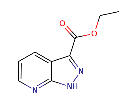 Molecular Structure of 849069-32-5 (1H-Pyrazolo[3,4-b]pyridine-3-carboxylicacid,ethylester)