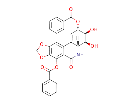 benzoic acid 7-benzoyloxy-3,4-dihydroxy-6-oxo-2,3,4,4a,5,6-hexahydro[1,3]dioxolo[4,5-j]phenanthridin-2-yl ester