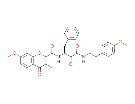 (S)-7-methoxy-N-(4-(4-methoxyphenethylamino)-3,4-dioxo-1-phenylbutan-2-yl)-3-methyl-4-oxo-4H-chromene-2-carboxamide
