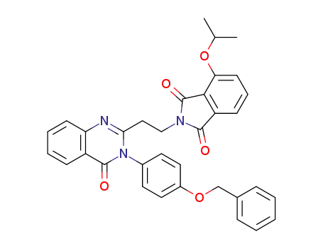 2-(2-{3-[4-(benzyloxy)phenyl]-4-oxo-3,4-dihydroquinazolin-2-yl}ethyl)-4-isopropoxy-1H-isoindole-1,3(2H)-dione