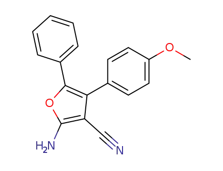 3-Furancarbonitrile, 2-amino-4-(4-methoxyphenyl)-5-phenyl-