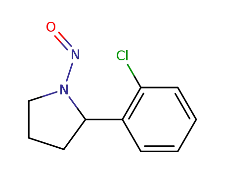Molecular Structure of 1210859-14-5 (2-(2-chloro-phenyl)-1-nitroso-pyrrolidine)