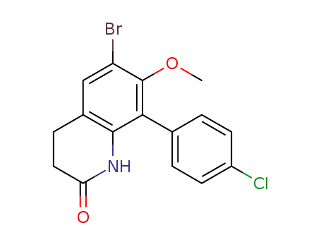 6-bromo-8-(4-chlorophenyl)-7-methoxy-3,4-dihydroquinolin-2(1H)-one