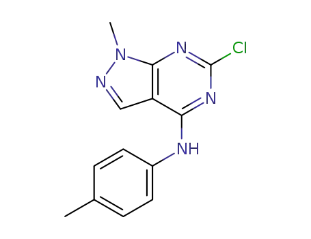 1-methyl-1H-pyrazolo[3,4-d]pyrimidine-4-(4-methylaniline)-6-(5H,7H)-chloride