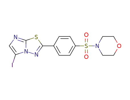 5-iodo-2-[4-(morpholine-4-sulfonyl)-phenyl]-imidazo[2,1-b][1,3,4]thiadiazole