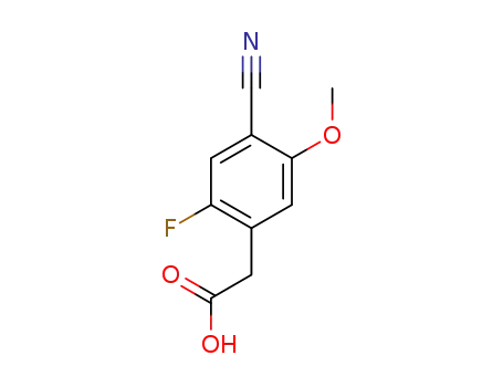(4-cyano-2-fluoro-5-methoxyphenyl)acetic acid