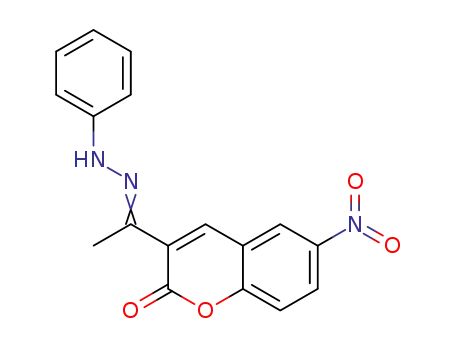 3-(1-(2-phenyldrazono)ethyl)-8-nitro-2H-chromen-2-one