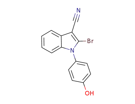 2-bromo-1-(4-hydroxyphenyl)-1H-indole-3-carbonitrile