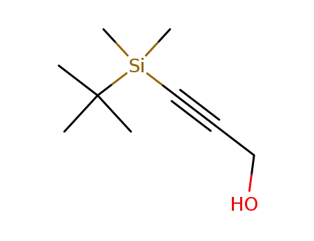 Molecular Structure of 120789-51-7 (3-TERT-BUTYLDIMETHYLSILYL-2-PROPYN-1-OL)