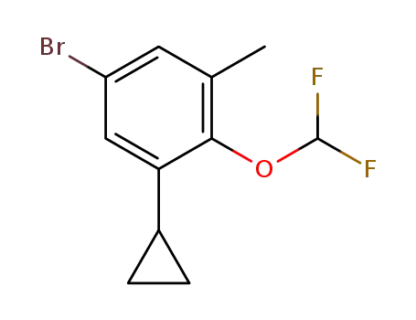 5-bromo-1-cyclopropyl-2-difluoromethoxy-3-methyl-benzene