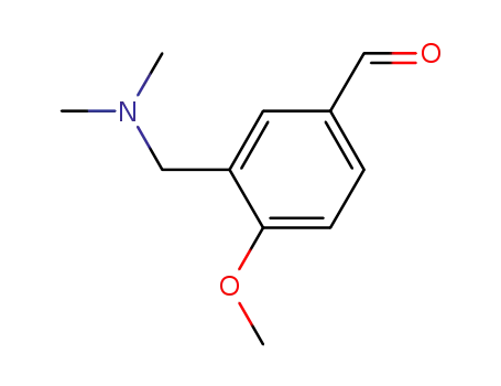 Molecular Structure of 628311-20-6 (3-dimethylaminomethyl-4-methoxy-benzaldehyde)
