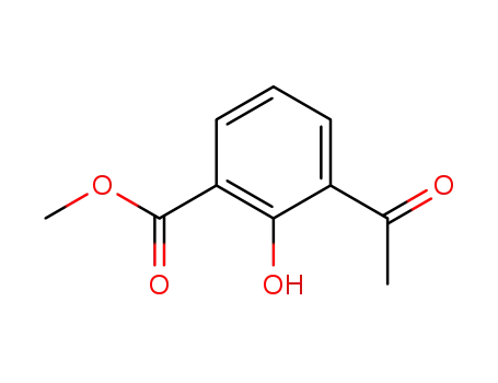 Molecular Structure of 77527-00-5 (Methyl 3-Acetyl-2-hydroxybenzoate)