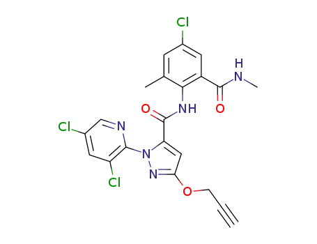 Molecular Structure of 1104384-07-7 (C<sub>21</sub>H<sub>16</sub>Cl<sub>3</sub>N<sub>5</sub>O<sub>3</sub>)