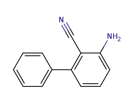 Molecular Structure of 106274-68-4 (3-Amino-biphenyl-2-carbonitrile)