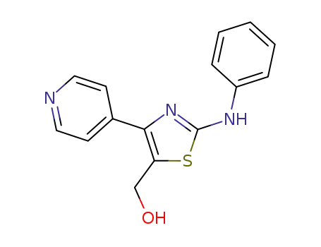 Molecular Structure of 1187668-86-5 ([2-(phenylamino)-4-(4-pyridinyl)-1,3-thiazol-5-yl]methanol)