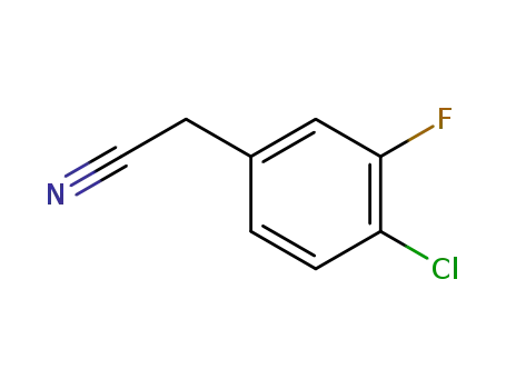 Molecular Structure of 251570-03-3 ((4-CHLORO-3-FLUORO-PHENYL)-ACETONITRILE)