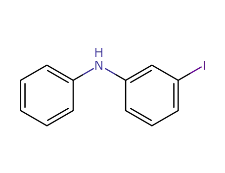 Molecular Structure of 91346-11-1 (Benzenamine, 3-iodo-N-phenyl-)
