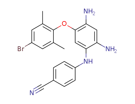 5-(4''-bromo-2'',6''-dimethylphenoxy)-N<sub>1</sub>-(4'-cyanophenyl)benzene-1,2,4-triamine
