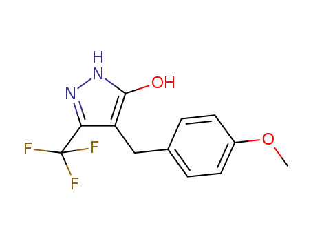 4-(4-methoxy-benzyl)-5-trifluoromethyl-1H-pyrazol-3-ol
