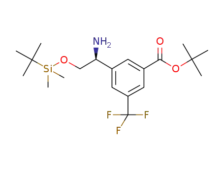 tert-butyl 3-((1S)-1-amino-2-{[tert-butyl(dimethyl)silyl]oxy}ethyl)-5-(trifluoromethyl)benzoate