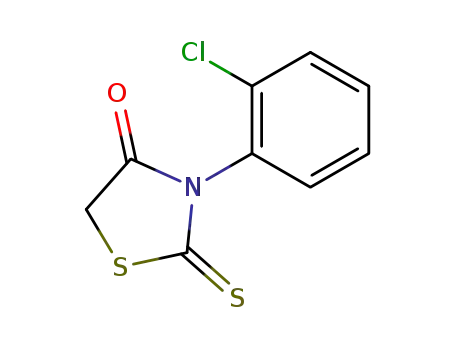 Molecular Structure of 23522-47-6 (3-(2-Chlorophenyl)-2-thioxothiazolidin-4-one)