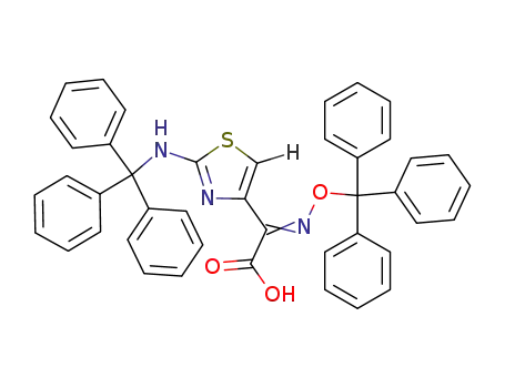 2-(2-Tritylamino-4-thiazolyl)-2-(Z)-(trityloxyimino) acetic acid