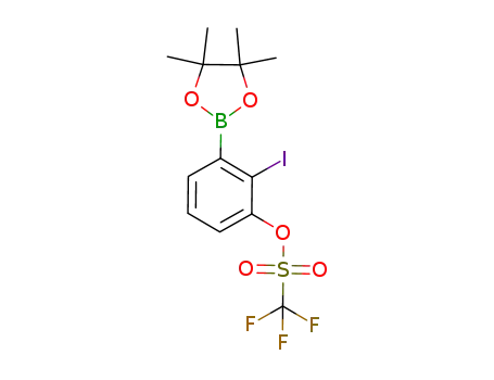 2-iodo-3-(4,4,5,5-tetramethyl-1,3,2-dioxaborolan-2-yl)phenyl trifluoromethanesulfonate