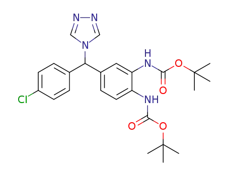 4-{(4-chlorophenyl)(4H-1,2,4-triazol-4-yl)methyl}-1,2-di(tert-butoxycarbonylamino)benzene