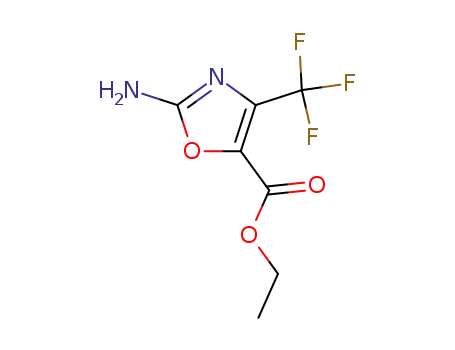 Molecular Structure of 135026-17-4 (2-AMINO-4-TRIFLUOROMETHYL-OXAZOLE-5-CARBOXYLIC ACID ETHYL ESTER)