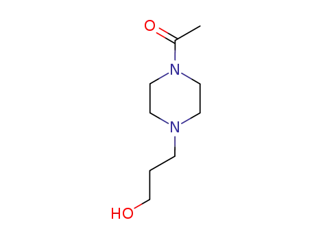 Molecular Structure of 145943-75-5 (1-Piperazinepropanol,4-acetyl-(9CI))