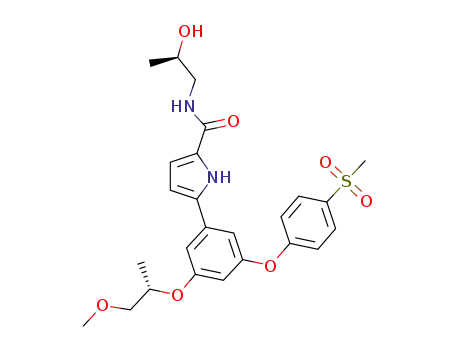 N-[(2R)-2-Hydroxypropyl]-5-{3-[(1S)-2-methoxy-1-methylethoxy]-5-[4-(methylsulfonyl)phenoxy]phenyl}-1H-pyrrole-2-carboxamide
