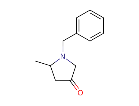 Molecular Structure of 23770-07-2 (1-benzyl-5-Methylpyrrolidin-3-one)