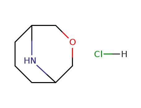 Molecular Structure of 100368-29-4 (3-Oxa-9-azabicyclo[3.3.1]nonane hydrochloride)