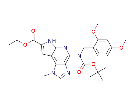 ethyl 4-(tert-butoxycarbonyl(2,4-dimethoxybenzyl)amino)-1-methyl-1,6-dihydroimidazo[4,5-d]pyrrolo[2,3-b]pyridine-7-carboxylate