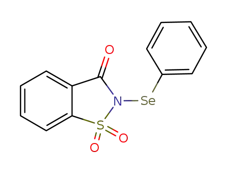 1,2-Benzisothiazol-3(2H)-one, 2-(phenylseleno)-, 1,1-dioxide