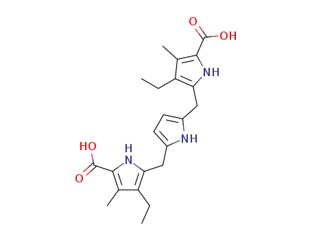 1H-Pyrrole-2-carboxylic acid,
5,5'-[1H-pyrrole-2,5-diylbis(methylene)]bis[4-ethyl-3-methyl-