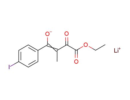 lithium 4-ehoxy-1-(4-iodophenyl)-2-methyl-3,4-dioxobut-1-en-1-olate