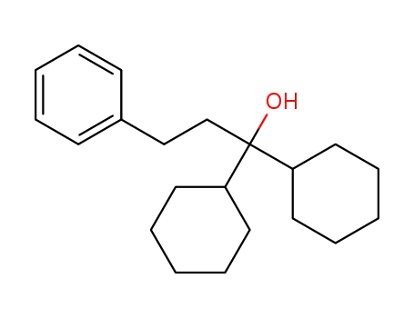 Molecular Structure of 1262387-08-5 (1,1-dicyclohexyl-3-phenyl-propan-1-ol)