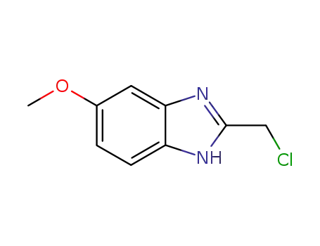 Molecular Structure of 14625-40-2 (2-(CHLOROMETHYL)-6-METHOXY-1H-BENZO[D]IMIDAZOLE)