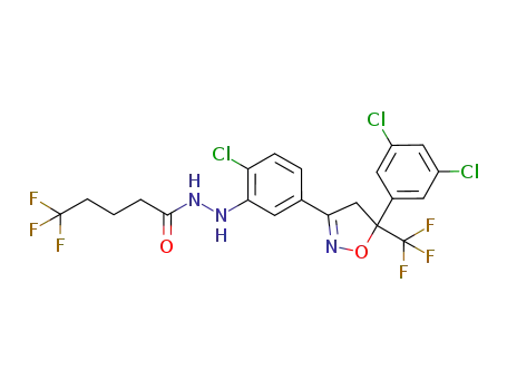 N′-{2-chloro-5-[5-(3,5-dichlorophenyl)-5-trifluoromethyl-4,5-dihydroisoxazol-3-yl]phenyl}-5,5,5-trifluoropentanohydrazide