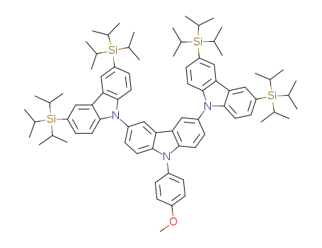 9'-(4-methoxy-phenyl)-3,6,3,6-tetrakis-triisopropylsilanyl-9'H-[9,3';6',9]tercarbazole