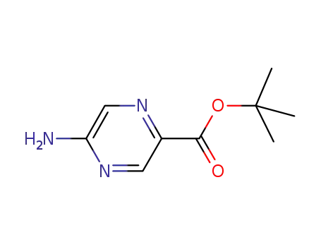 Molecular Structure of 710322-34-2 (Pyrazinecarboxylic acid, 5-amino-, 1,1-dimethylethyl ester (9CI))