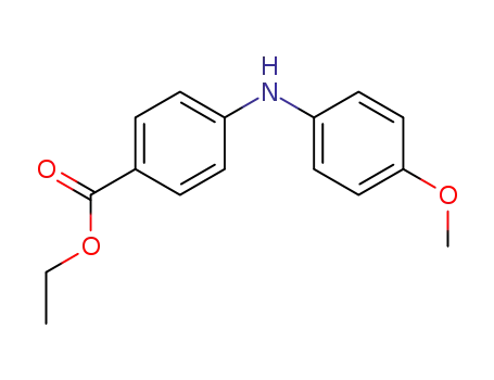Molecular Structure of 458550-53-3 (Benzoic acid, 4-[(4-methoxyphenyl)amino]-, ethyl ester)