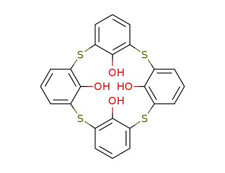 Molecular Structure of 182496-69-1 (25,26,27,28-tetrahydroxy-2,8,14,20-tetrathiacalix[4]arene)
