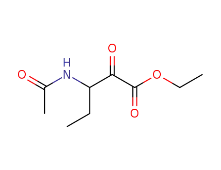 Molecular Structure of 477902-55-9 (Pentanoic acid, 3-(acetylamino)-2-oxo-, ethyl ester)