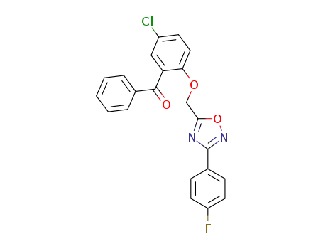 {5-chloro-2-[(3-(4-fluorophenyl)-1,2,4-oxadiazol-5-yl)-methoxy]-phenyl}-(phenyl)-methanone